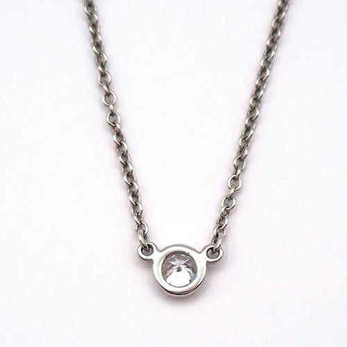 Collier Tiffany & Co. Elsa Peretti Diamonds by the Yard - Collier en platine diamant 58 Facettes j0dmio
