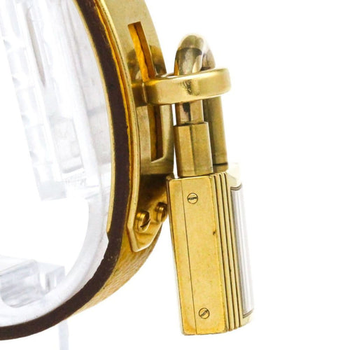 Montre Hermès Kelly - Montre quartz en métal plaqué or et cuir 58 Facettes kll905qgq4