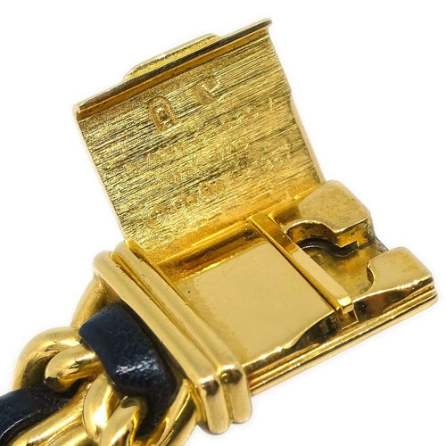 Montre Chanel - Montre Première Rock quartz en métal plaqué or et cuir 58 Facettes wx538x