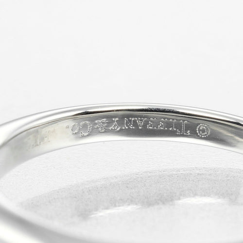 Bague 49 Tiffany & Co. Tiffany Setting - Bague solitaire en platine et diamant 58 Facettes q98j35
