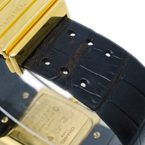 Montre Chanel Mademoiselle - Montre quartz en or jaune avec lunette sertie de diamants 58 Facettes gsv4rs