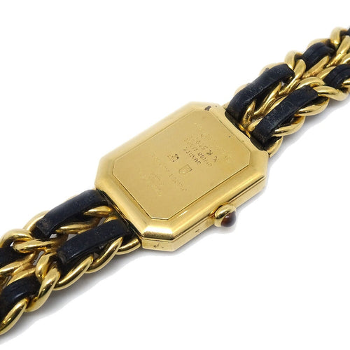 Montre Chanel Premiere Rock Quartz Plated Metal and Leather 58 Facettes rgy3px