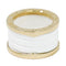 Bague 49 Bvlgari B.Zero1 - Bague trois bandes en or jaune et céramique 58 Facettes lud6fod17y