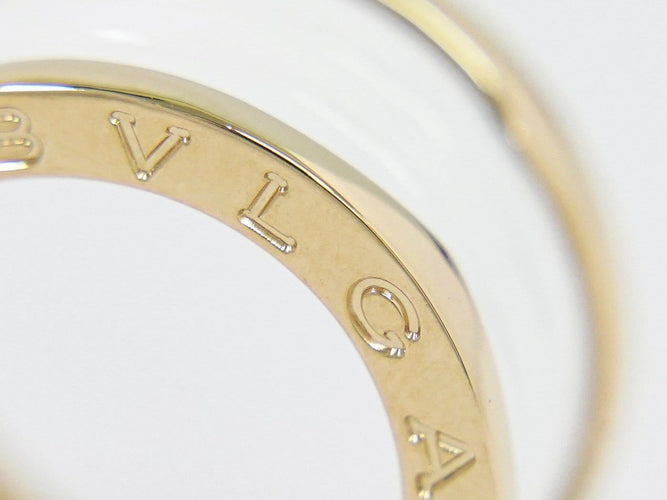 Bague 49 Bvlgari B.Zero1 - Bague trois bandes en or jaune et céramique 58 Facettes lud6fod17y