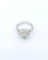 Bague 54 Bague solitaire Art déco en or blanc et diamants 58 Facettes A11351