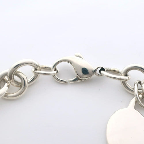 Bracelet Tiffany & Co. Return to Tiffany - Bracelet Heart Tag en argent 58 Facettes qzc20w