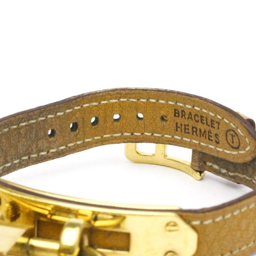 Montre Hermès Kelly - Montre quartz en métal plaqué or et cuir 58 Facettes tnczl5zfcg