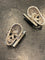 Boutons de manchette Boutons de manchette - Têtes de mort en or gris 750 et pierres 58 Facettes 180109/2