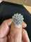 Bague 47 Bague marguerite vintage en or blanc 750 et diamants 58 Facettes Bague