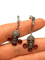 Boucles d'oreilles Boucles d'oreilles tête de mort en or noir 750 et diamants noirs 58 Facettes LP180109/9