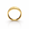 Bague 64 Bague facettée en or jaune 18 carats 58 Facettes Bague facettée en or 18 carats