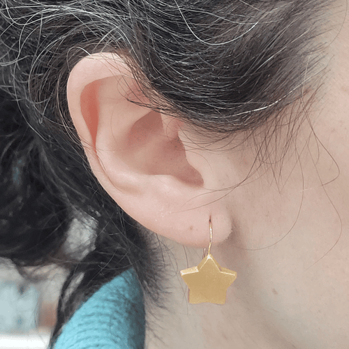 Boucles d'oreilles Boucles d'oreilles étoiles en or jaune 18 carats 58 Facettes PE1