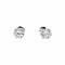 Boucles d'oreilles Puces d'oreilles diamants et or blanc. 58 Facettes 35394