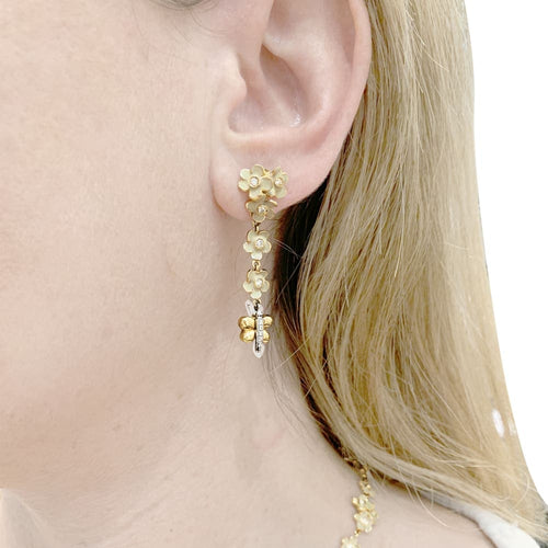 Boucles d'oreilles Boucles d'oreilles Roberto Coin, or rose, diamants, émail. 58 Facettes 35543
