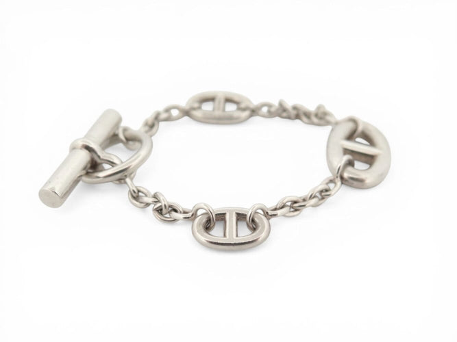 Bracelet Hermès Chaine d'Ancre Farandole - Bracelet en argent massif 925, 15 cm 58 Facettes 274246