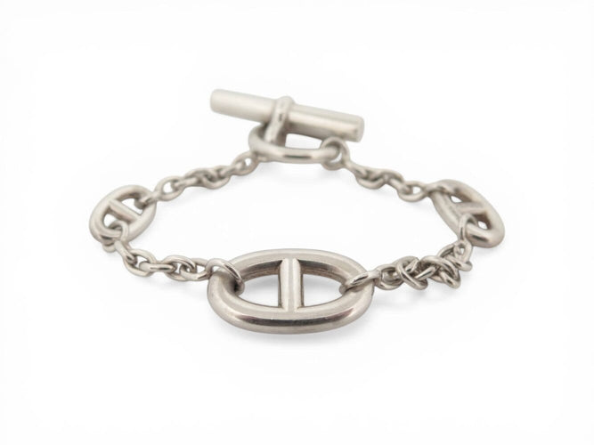 Bracelet Hermès Chaine d'Ancre Farandole - Bracelet en argent massif 925, 15 cm 58 Facettes 274246