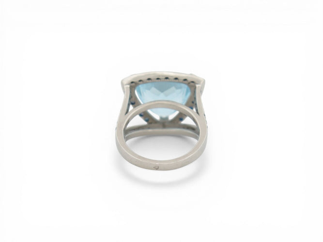 Bague 52 Mauboussin Couleur d'Émotions - Bague en platine 950 topaze et saphirs, T52 58 Facettes 274241