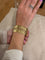 Bracelet Bracelet vintage à maille ruban en or jaune 18 ct 58 Facettes Bracciale vintage maglia a nastro