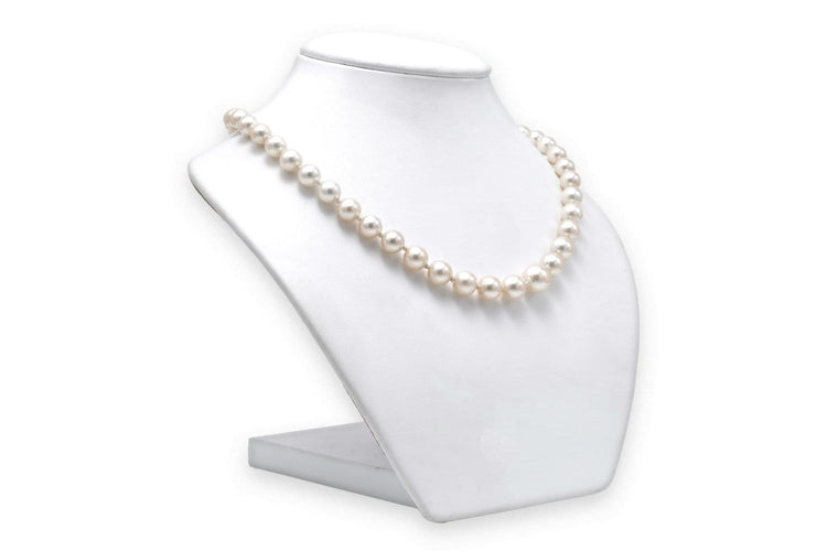 Collier Collier de perles années 50 en or blanc 18 carats serti de diamants 58 Facettes B850