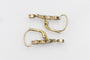 Boucles d'oreilles Boucles d’oreilles pendantes Art déco en or jaune 18k et diamants 0,95 ct 58 Facettes 11819