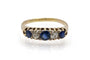Bague 58 Bague ancienne en or jaune, saphirs et diamants 58 Facettes 11700