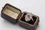 Bague 55 Bague Art déco - Rubis et diamants en or jaune 585 et argent 58 Facettes 9573
