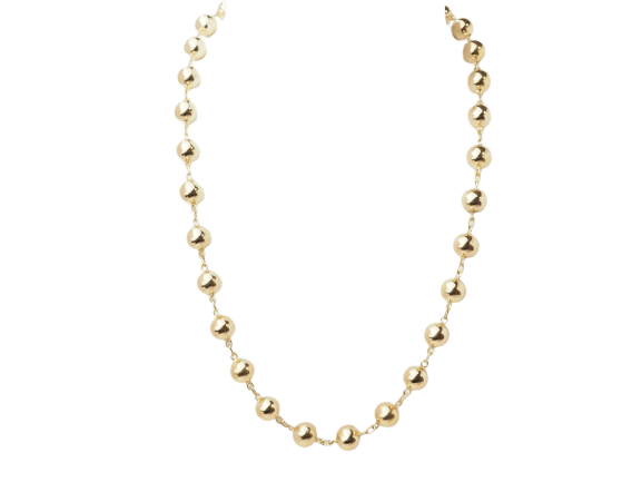Collier Collier marseillais - Collier en or rose 18 carats à boules 9 mm 58 Facettes 33733