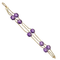 Bracelet Bracelet - Améthystes en or jaune 18k 58 Facettes PULAMAT01M