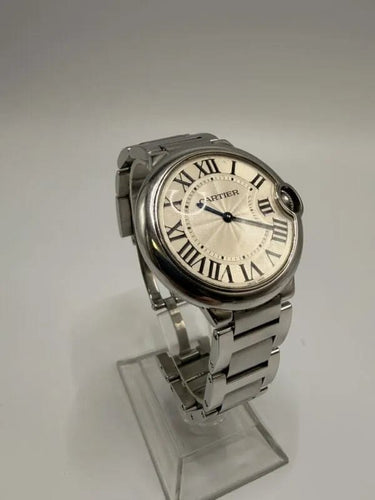 Montre Cartier Ballon Bleu - Montre 36 mm en acier, quartz 58 Facettes Cartier 3005