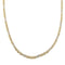 Collier Collier - Maille œil de tigre en or jaune et or blanc 18 ct 58 Facettes 40700