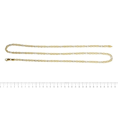 Collier Collier - Maille œil de tigre en or jaune et or blanc 18 ct 58 Facettes 40700