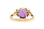 Bague 56 Bague Art déco en or jaune 18 carats avec améthyste et diamants taille rose 58 Facettes 23707
