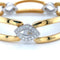 Bracelet Bracelet maillons oblongs en or bicolore 750 et diamants 58 Facettes DV 7861