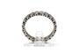 Bague 51 Alliance américaine - Bague en or blanc 18 carats sertie de diamants 58 Facettes 23718