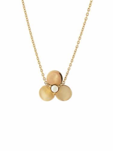 Collier Arthus Bertrand - Collier pendentif Tendre Pensée en or jaune agate 58 Facettes BO/210008