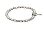 Bracelet Bracelet contemporain en or blanc 18 carats serti de diamants taille brillant 58 Facettes 23717