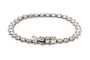 Bracelet Bracelet contemporain en or blanc 18 carats serti de diamants taille brillant 58 Facettes 23717