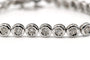 Bracelet Bracelet contemporain en or blanc 18 carats serti de diamants taille brillant 58 Facettes 23717