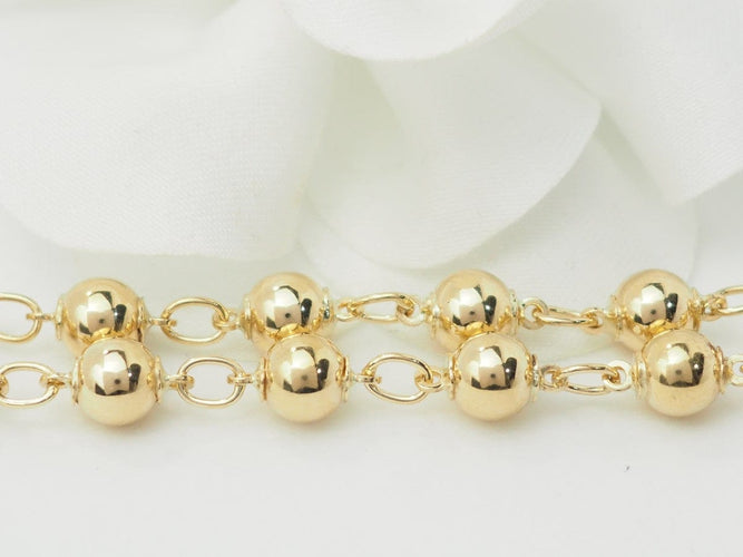 Bracelet Bracelet marseillais boules en or jaune 18 ct 58 Facettes 33372