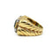 Bague 50 Bague en or jaune et platine avec émeraude et diamants 58 Facettes 260051R
