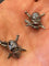 Boutons de manchette Boutons de manchette tête de mort en or noir 18k (750) 58 Facettes LP180109/15