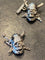 Boutons de manchette Boutons de manchette tête de mort en or noir 18k (750) 58 Facettes LP180109/15