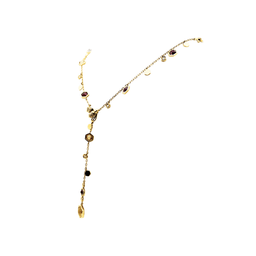Collier Collier Piaget, "Magic Garden Limelight", or jaune, diamants, pierres de couleur. 58 Facettes 35552
