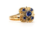 Bague 54 Bague années 50 en or jaune 18 carats et saphirs 58 Facettes B852