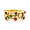 Bague 52.5 Bague multi-bandes vintage en or jaune 14k avec pierres précieuses 58 Facettes D7F5A59B63AF4B04AB99E64F9EDAAE62