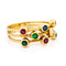 Bague 52.5 Bague multi-bandes vintage en or jaune 14k avec pierres précieuses 58 Facettes D7F5A59B63AF4B04AB99E64F9EDAAE62