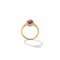 Bague 59 Bague en or jaune 18 carats avec rubis 1,41 ct et diamants 58 Facettes 1.0001367/1