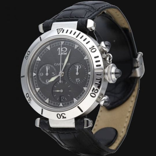 Montre Cartier Montre Pasha Chronograph 58 Facettes MT45786