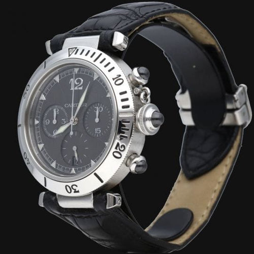 Montre Cartier Montre Pasha Chronograph 58 Facettes MT45786