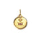 Pendentif Augis - Médaille d’amour ronde en or jaune avec diamant et rubis 58 Facettes LMB-354